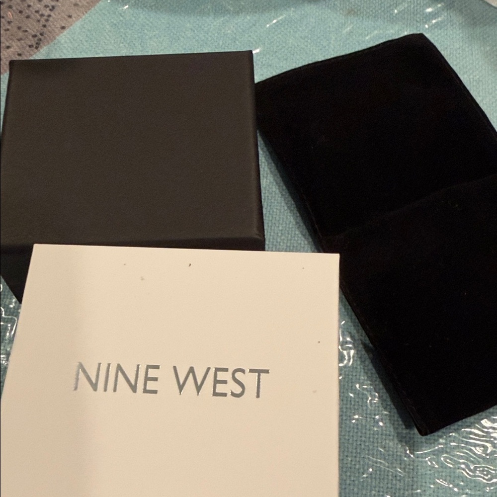 Nine West Black Velvet Evening Bag